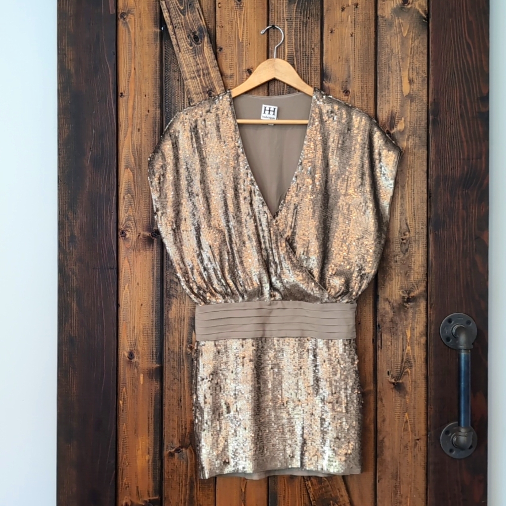 🪩Haute Hippie Sequined Dress Size XS EUC🪩
